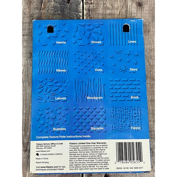 Fiskars Office Fiskars Texture Plates Assortment Pack 2 Textures